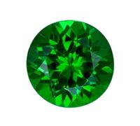 Khushbu Gems 12.25 Ratti Green Cubic Zircon Natural Certified Diamond Cut Loose Gemstone for Men Women Free Size Natural Green Cubic Zirconia Loose Gemstone Green