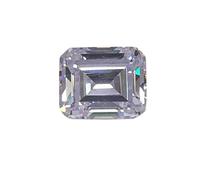 Khushbu Gems 12.75 Ratti / 9.50 Ct Emerald Cut CZ Pure Sparkling American Diamond from Austria Percect for Ring Size Gemstones Loose Gemstones Cubic Zirconia