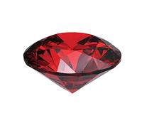 Khushbu Gems 13.00 Carat Natural Real Red Zircon Stone, Original Certified, Free Size, Natural Red Cubic Zirconia, Loose Gemstone, Red Cubic Zirconia (American Diamond), Free Size,