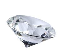 Khushbu Gems 4.25 Ratti Diamond Cut White Zircon Round Shape Certified AA American Diamond Rashi Ratna Gemstone for Men and Women Loose Gemstone Cubic Zirconia Loose Gemstones Cubic Zirconia