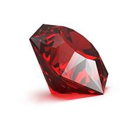 Khushbu Gems 5.25 Ratti GGTL Certified Diamond Cut Red Zircon for Ring and Pendant, Plain, One Size, Natural Red Cubic Zirconia, Loose Gemstone, Red Cubic Zirconia (American