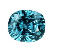 Khushbu Gems 7.25 Ratti Blue Cubic Zircon, Natural Certified Diamond Cut, Loose Gemstone for Men and Women, Natural Blue Zircon, Loose Gemstone, Blue Cubic Zirconia (Diamond),