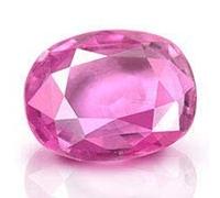 Khushbu Gems 7.25 Ratti Manik Certified Pink Crystal Burma Ruby Loose Stone for Men and Women, Free Size, Natural Mani Ruby Stone, Ruby, Free Size, Natural Mani Ruby Stone, Ruby