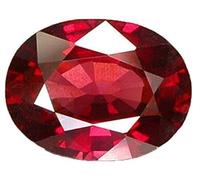 Khushbu Gems Certified Unheated Untreated 8.25 Ratti 7.75 Carat Quality Natural Burmese Ruby Manic Gemstone for Men and Women Natural Manic Ruby Stone Ruby Natural