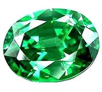 Khushbu Gems Deluxe Quality Natura Green Zircon Gemstone Available in 5.25 Ratti by Lab Certified(Top AA Quality, Natural GREEN Cubic Zircon Loose Gemstone, GREEN ZIRCON (American Diamond), Natural