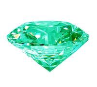 Khushbu Gems Deluxe Quality Natura Green Zircon Gemstone Available in Ratti by Lab Certified(Top AA Quality, Natural GREEN Cubic Zircon Loose Gemstone, GREEN ZIRCON (American Diamond), Natural