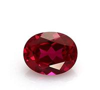 Khushbu Gems Ratti Deluxe Quality Natural Natural Ruby, Manic, Ashtadhatu, Panchdhatu Pendant/Locket and Ring Size Gemstone Certified by (Top AA Quality, Natural