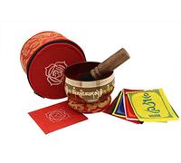 KHUSI Tibetan Singing Bowls Set, Root Chakra Bowl, Improve Meditation (Red)