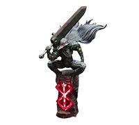 KhuWan Berserk Guts Statue Night Light Resin Crafts Action Figure Collection Figurine Model Toy GiftHome Desktop Ornaments Decoration, Light Grey