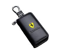 KHXLZY88 Car keychain for Ferrari, Adult Durable Key Car Keychain Key Chain Ring for Men and Women,Black