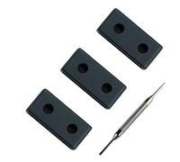 KHZBS 3 packs watch strap keeper loop Replancement fit for Casio g shock gma GA GD BA strap ring 18mm 20mm 22mm watch band loop wristband ring bezel, black, 20mm, Fashion