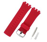 KHZBS Silicone Watch Strap Replacement for Swatch Touch Collection Watch Band (24mm）