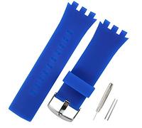 KHZBS Silicone Watch Strap Replacement for Swatch Touch Collection Watch Band (24mm）