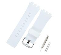 KHZBS Silicone Watch Strap Replacement for Swatch Touch Collection Watch Band (24mm）