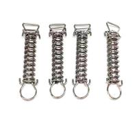 KHZen 1/4/10pcs Tent Tension Spring Camping Tent Fixed Buckle Windproof Stainless Steel Rope Tensioner Awning Fixed Buckle Stainless Steel Camping Spring