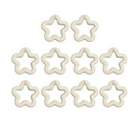 KHZen 10Pcs Early Education Acrylic Hollow Five-Pointed Star Bead Color Loose Beads Phone Accessories Materials