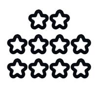 KHZen 10Pcs Early Education Acrylic Hollow Five-Pointed Star Bead Color Loose Beads Phone Accessories Materials