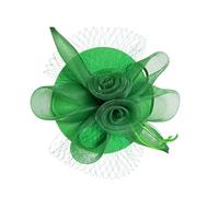 KHZen 1920s Inspired Net Flower Fascinator Hat Headwear Headpiece With Hairpin Ornament Suitable For Various Occasion Net Headband