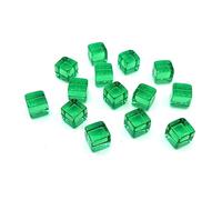 KHZen 200Pcs Colorful 6 Sided Acrylic Dices 8mm D6 Cubes Square Corner Clear Dices Kids Educational Board Game