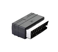 KHZen 21 Pin SCART to 3 Female Component Adapter Converter for TVs Connectivity Stable ABS Construction SCART to Female Converter