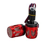 KHZen Aluminum Motorcycle Handlebar End Caps with Multicolor LED Lights Quick Install, Weatherproof Design for Enhanced Night Motorcycle Handlebar LED End Cap