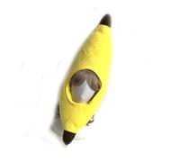 KHZen Banana Shape Party Hat Adjustable Hook and Loop Fastening Light Weight for Cosplay and Festives Celebrations Role Playing Banana Hat