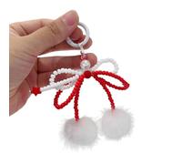 KHZen Bowknot Plush Pendant Phone Charm Hanging Rope Phone Chain Strap Bag Decoration Lanyards Keychain Accessories Bowknot Plush Straps Lanyard Jewelry Fashion Accessory