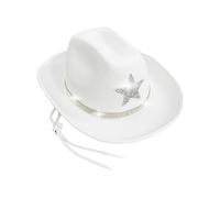 KHZen Children Hats with Shining Star Rhinestones Decors Fedoras Hat for Halloween Event DressingUp Accessory Children Rhinestone Western Rhinestone Decorated Cowboy