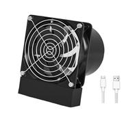 KHZen Delicate 3 Speed Electric Blower Fan USB Charging 2200RPM Motor Metal Meshes Guard For Workshop Air Circulation ABS Smokers Extractors Fan