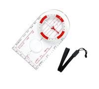 KHZen Exploring Hiking Map Reading Orienteering Compasses Navigation Compasses Map Ruler Magnifier Multifunctional Compasses