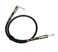 KHZen Guitar Cable 6.35mm 1/4inch Leads Right Angles Pedals Amps Noiseless Instrument Noise Reduction Guitar Sound