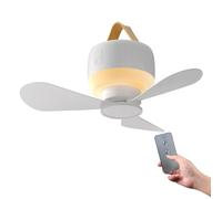 KHZen Outdoor 3600mAh Camping Fan Remote Control Ceiling 3 Gears Winds Big Capacity Night Light Strong Winds Ceiling USB Rechargeable Camping Fan