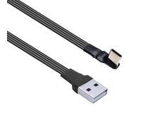 KHZen Right Angles Type C Data Cable 90° Angled Head Charging Cord For Small Space For Phones Gaming Consoles Small Space USB Cable