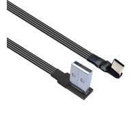 KHZen Right Angles Type C Data Cable 90° Angled Head Charging Cord For Small Space For Phones Gaming Consoles Small Space USB Cable