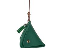 KHZen Triangle Coin Purse Zongzi Shape Bag Leather Purse For Women Girl Small Change Wallet Headphone Bag Coin Pocket Wallet Insert For Loose Change