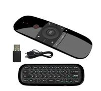 KHZen W1 2.4Ghz Keyboard Remote Control Learning Motion Ergonomic Keyboard for HDTV Case PC Learning Remote Control