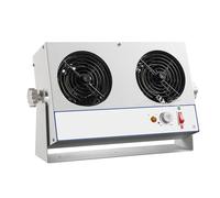 KHZKHC Double-head Desktop Ion Blower, Electrostatic Anti Static Ionizer Fan, Air Volume 45-110CFM, Operating Temperature 0℃-50℃, for Printing, Packaging, Plastic Spraying, Plastic Demoulding