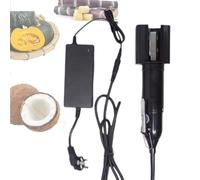 KHZKHC Electric Sugarcane Peeler, Coconut Cutter Tool, Stainless Steel Blade, Waterproof Durable Peeler with Protective Cover, for Coconut, Pumpkin, Winter Claw, Taro, Pineapple