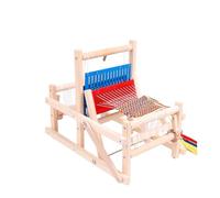 KHZKHC Wooden Multifunctional Weaving Loom, DIY Hand Knitting Machine, Creative Handmade Loom Knitting Machine, Suitable for Beginners, Can Knit Scarves, Small Tablecloths, Tea Mats, Coasters