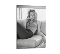 KHZTTREXT Famous Actress Poster Amber Heard Decorative Painting Canvas Wall Posters And Modern Family Bedroom Decor 12x18inch(30x45cm)