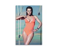 KHZTTREXT Famous Actress Poster Elizabeth Hurley Decorative Painting Canvas Wall Posters And Modern Family Bedroom Decor 24x36inch(60x90cm)