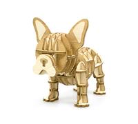 ki-gu-mi French Bulldog - Fun for Elementary School Students and Adults, Wooden 3D Puzzle, DIY Craft Kit, Educational Toy for Boys and Girls, 3D Art, Great Gift for Adults