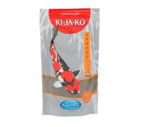 KI-JA-KO Staple 500 g / 3 mm: Complete floating koi fish food with low energy density for feeding koi all year round at 10 °C. Staple koi food with spirulina, vitamins, and minerals.