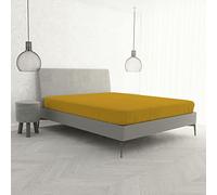 Ki-Osa by Matteo Bosio Fitted Bottom with Corners Sheet, King Size 170 x 200 cm ochre