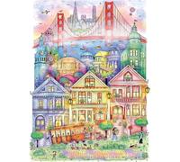 KI Puzzle 1000 Piece Puzzle for Adults Madalina Tantareanu Cities at Midnight: SAN Francisco Art Jigsaw Puzzle 27x20 KI Puzzles (02690-SB)