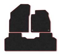 Kia EV4 (2025+) Car Mats Accessories Tailored Fit Carpet Floor Mats Non Slip Red Trim Full Coverage Compatible Accessory Front Rear Set Anti Slip Granulated Backing Hand-Finished Clips