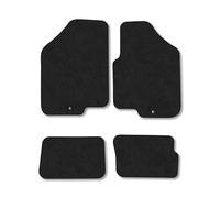 Kia Soul (2008-2011) Car Mats Accessories Tailored Fit Carpet Floor Mats Non Slip Black Trim Full Coverage Compatible Accessory Front Rear Set Anti Slip Granulated Backing Hand-Finished Clips