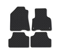 Kia Soul (2020+) [EV] Rubber Car Mats Accessories Tailored Fit Compatible Accessory Waterproof Protection Non-Slip Floor Mats Full Coverage Durable Front Rear Set Coverage with Clips