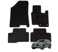 Kia Sportage 2021-2025 (5th Gen) Hybrid Car Mats Accessories Tailored Fit Floor Mats Set of 4, Non Slip with Double Thickness Heel Pad and 2 Safety Clips