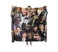 kiaear Thomas Brodie Sangster Photo Collage Throw Blanket for Women Men Girls Boys Couch Sofa Bed Decor